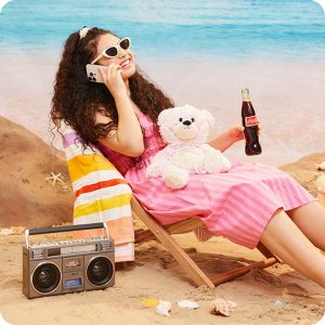 Pink Marshmallow Bear Warmies